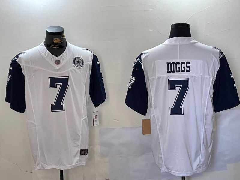 Men Dallas Cowboys #7 Diggs White 2024 Nike Limited NFL Jersey style 3->dallas cowboys->NFL Jersey